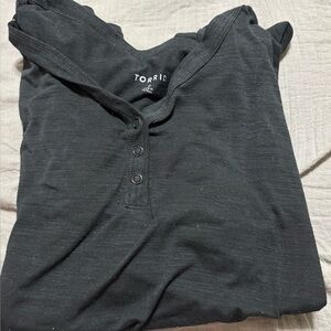 Torrid Black Button-Front Top